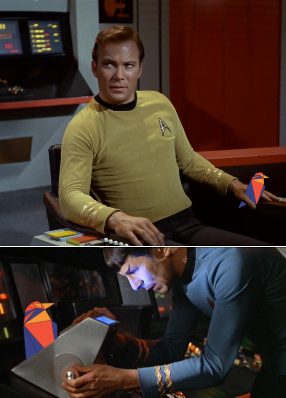 High Quality kirk and spock Blank Meme Template