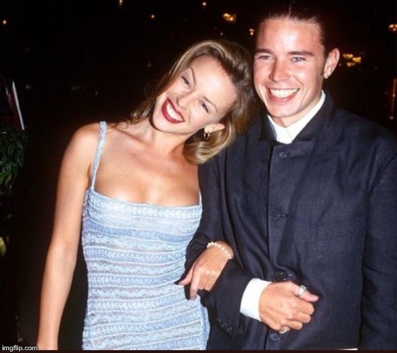 Kylie has a brother! Didn’t know that. His name’s Brendan. Hi Brendan. | image tagged in kylie and brother | made w/ Imgflip meme maker