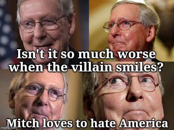 Mitch hates America Blank Meme Template