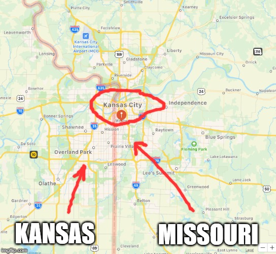 KANSAS MISSOURI | made w/ Imgflip meme maker