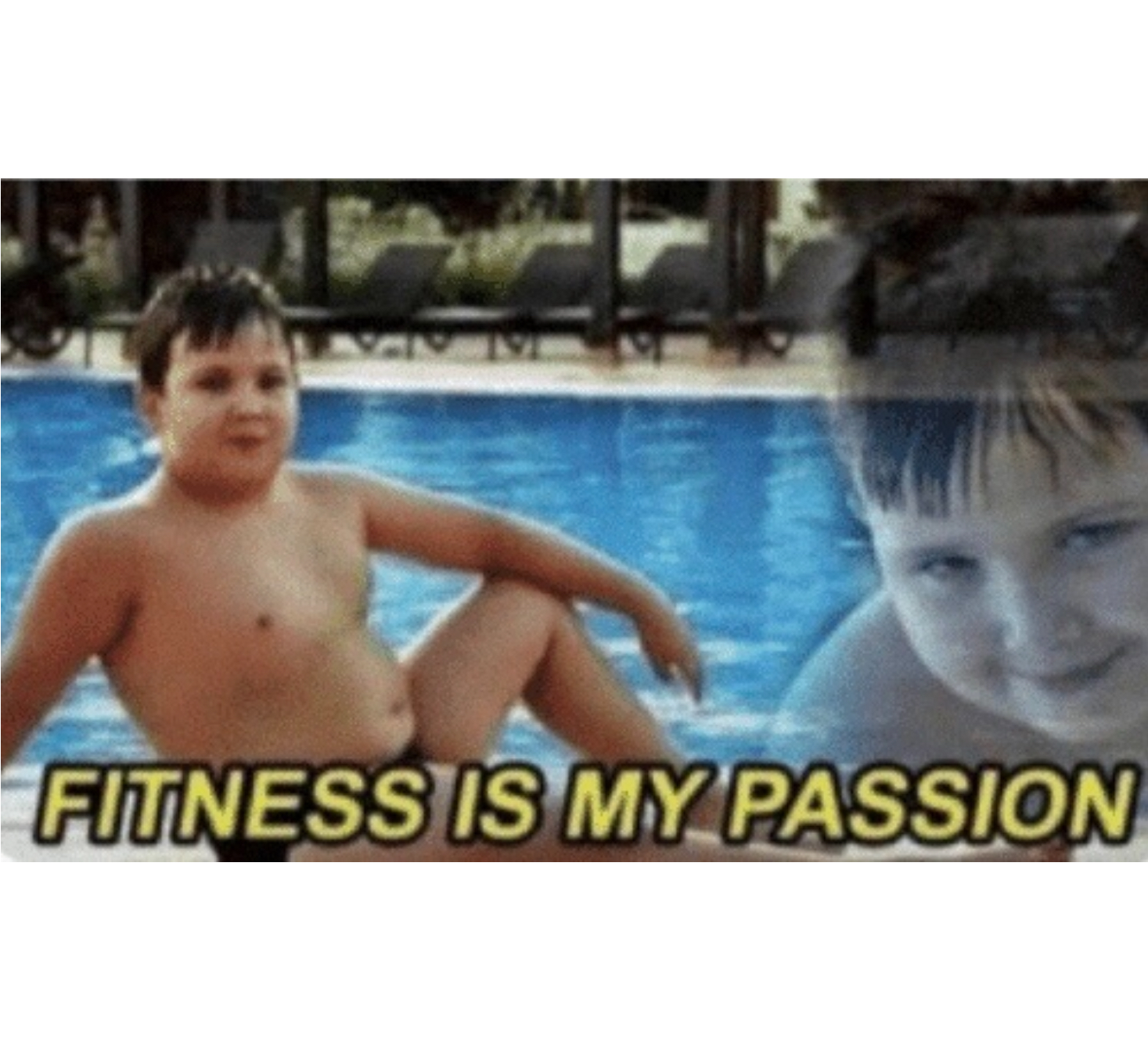 Fitness is my passion Blank Meme Template