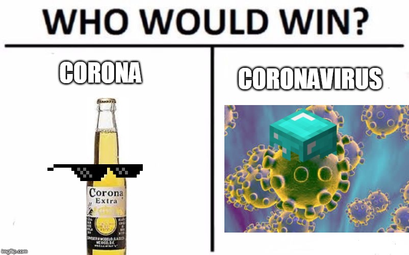 Who Would Win? | CORONA; CORONAVIRUS | image tagged in memes,who would win | made w/ Imgflip meme maker