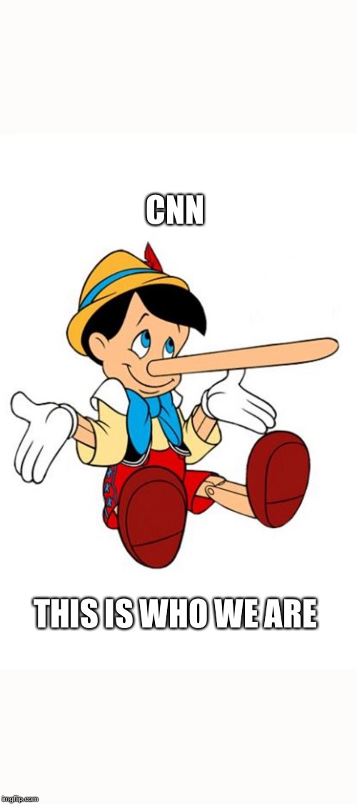Pinocchio | CNN; THIS IS WHO WE ARE | image tagged in pinocchio | made w/ Imgflip meme maker