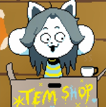 temmie on drugs Blank Meme Template