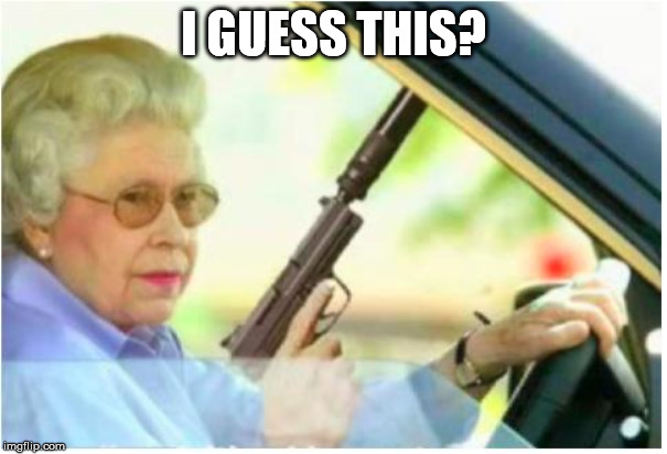 grandma gun weeb killer | I GUESS THIS? | image tagged in grandma gun weeb killer | made w/ Imgflip meme maker