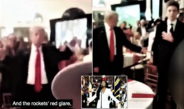 Idiot Trump super bowl national anthem Blank Meme Template