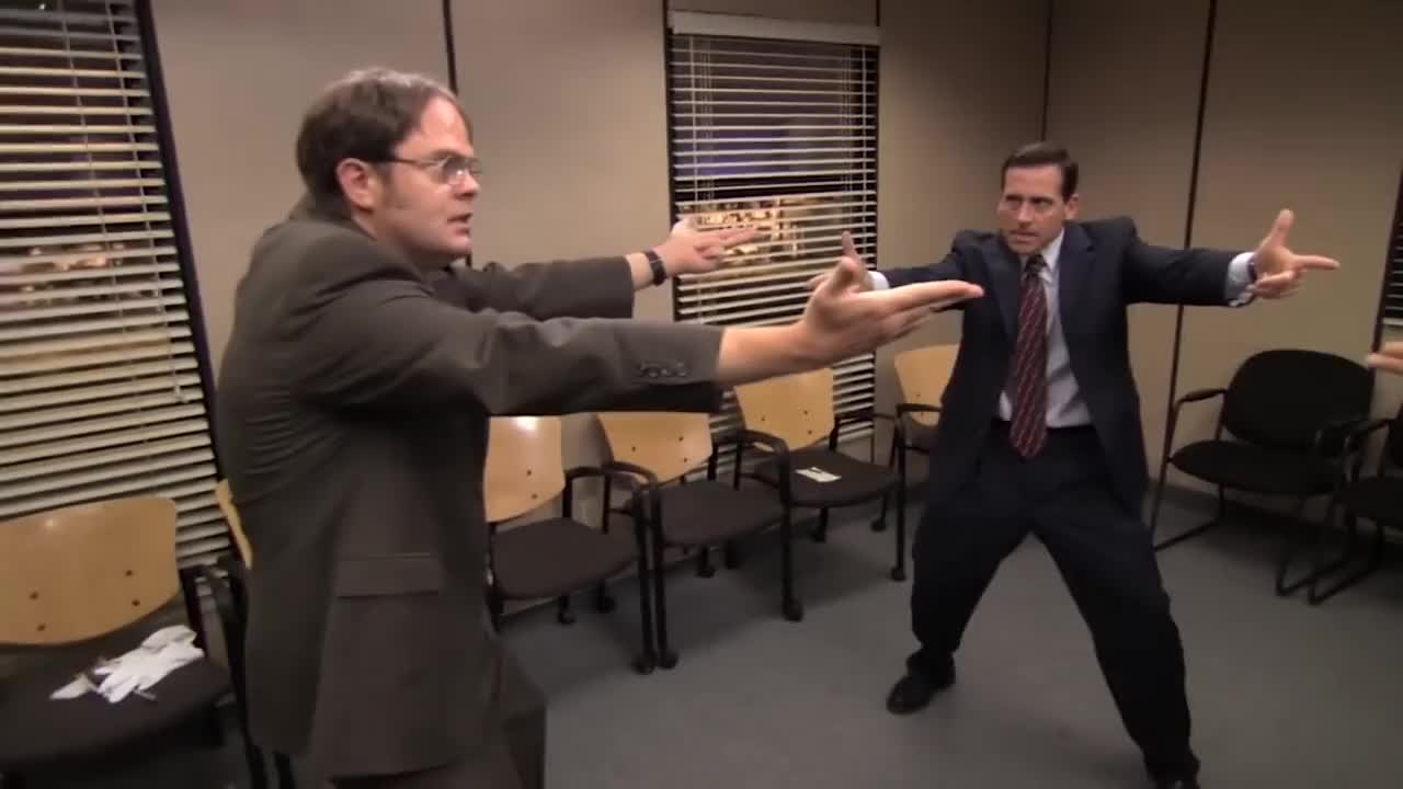 High Quality The Office Standoff Blank Meme Template