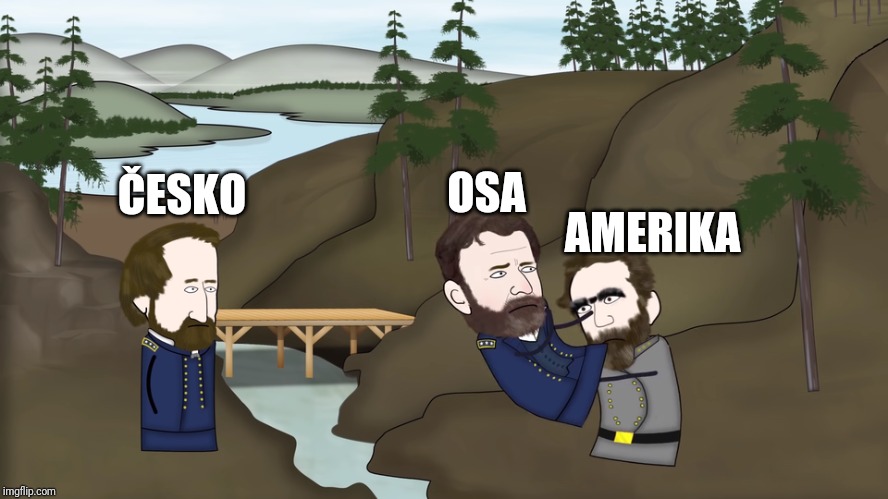 ČESKO; OSA; AMERIKA | made w/ Imgflip meme maker