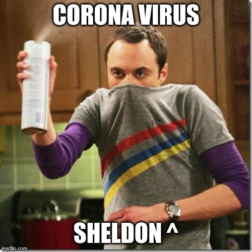 air freshener sheldon cooper | CORONA VIRUS; SHELDON ^ | image tagged in air freshener sheldon cooper | made w/ Imgflip meme maker
