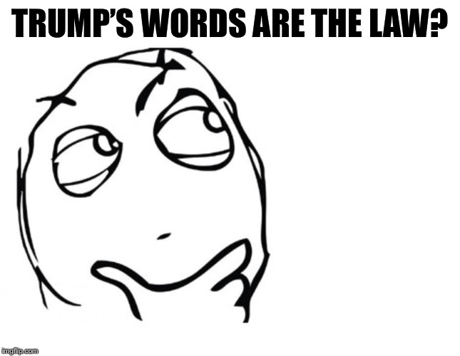 “Nancy Pelosi broke the law!” | TRUMP’S WORDS ARE THE LAW? | image tagged in hmmm,nancy pelosi wtf,nancy pelosi,state of the union,conservative hypocrisy,conservative logic | made w/ Imgflip meme maker
