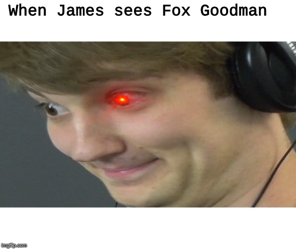 Theodd1sout | When James sees Fox Goodman | image tagged in theodd1sout,sans undertale | made w/ Imgflip meme maker