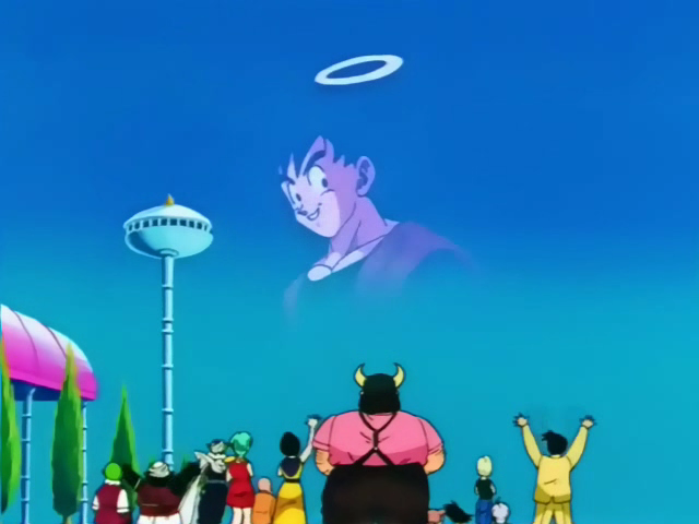 Goku in the sky Blank Meme Template