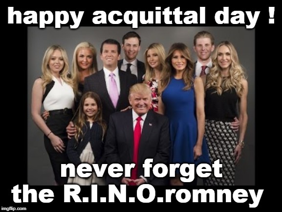 what a useless waste of money and time. congress has no credibility left. boo soros, | happy acquittal day ! never forget the R.I.N.O.romney | image tagged in biased media,insane liberals,useless congress,censure romney,traitors,meme f | made w/ Imgflip meme maker