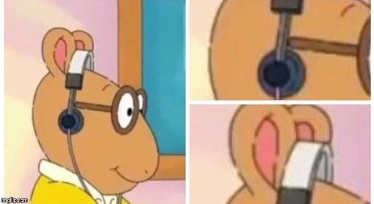 ARTHUR HEADPHONES | image tagged in arthur headphones | made w/ Imgflip meme maker