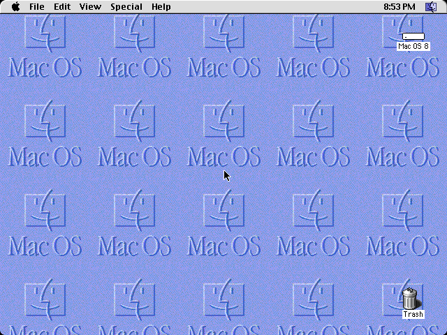 Mac OS 8 Desktop Blank Meme Template