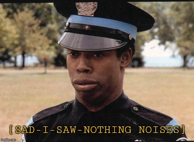Michael Winslow | [SAD-I-SAW-NOTHING NOISES] | image tagged in michael winslow | made w/ Imgflip meme maker