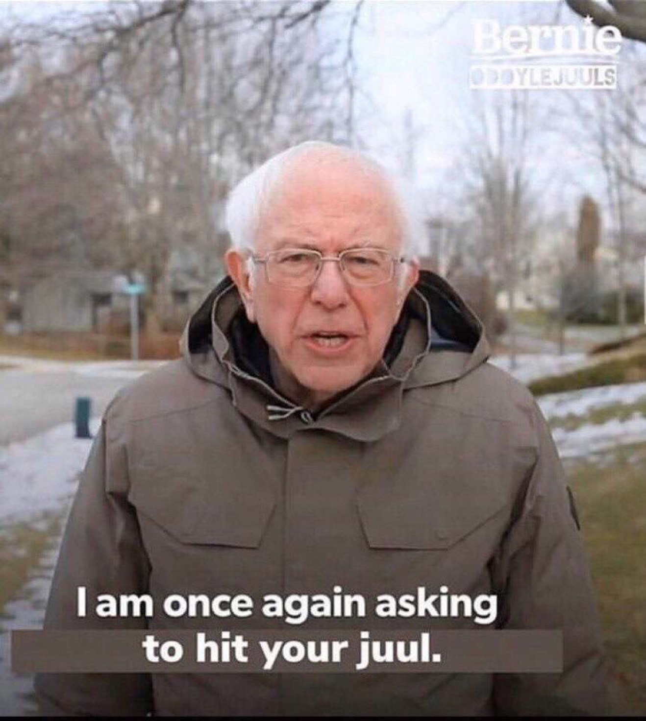 High Quality Bernie wants to hit your juul Blank Meme Template