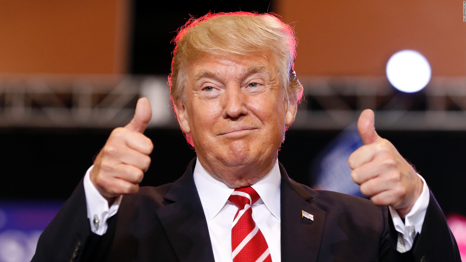 High Quality Trump thumbs up Blank Meme Template