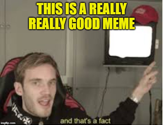 And thats a fact | THIS IS A REALLY REALLY GOOD MEME | image tagged in and thats a fact | made w/ Imgflip meme maker