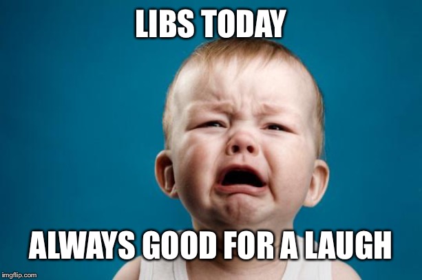 BABY CRYING | LIBS TODAY; ALWAYS GOOD FOR A LAUGH | image tagged in baby crying | made w/ Imgflip meme maker