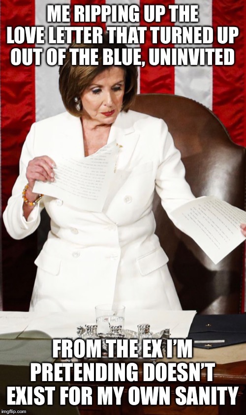 image tagged in nancy pelosi,ex,adele,funny memes,donald trump,papers | made w/ Imgflip meme maker