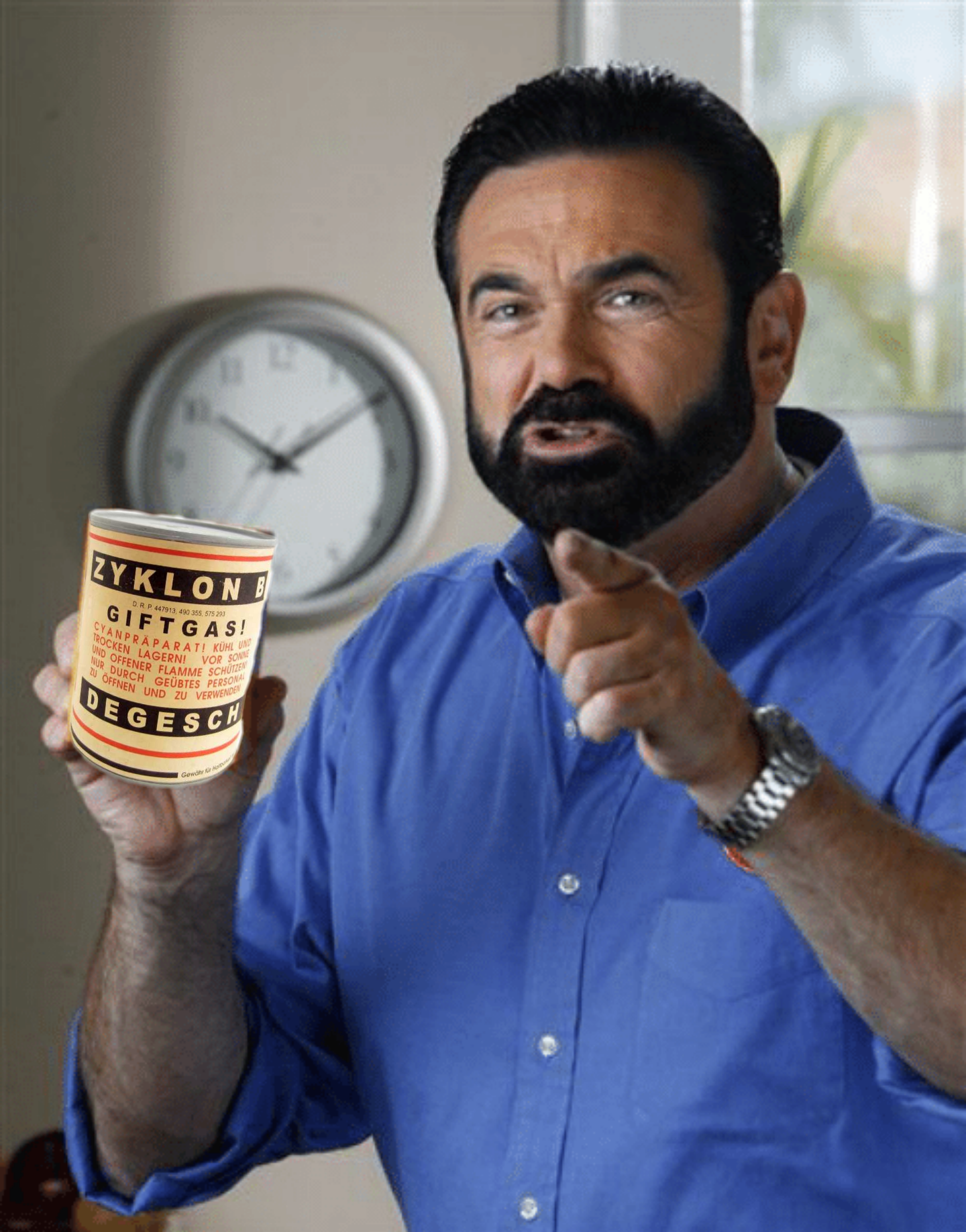 High Quality Billy Mays Gift Gas Blank Meme Template