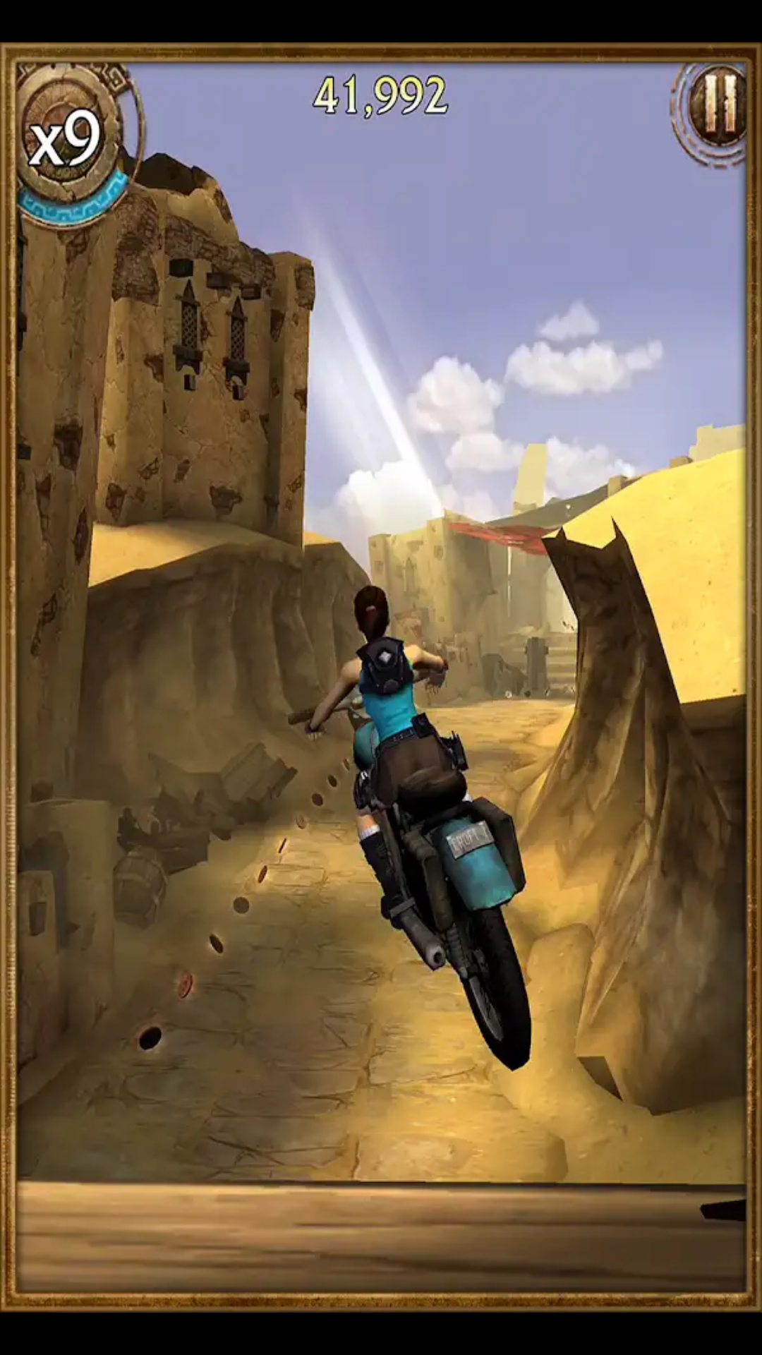 Lara Croft Bike Blank Meme Template