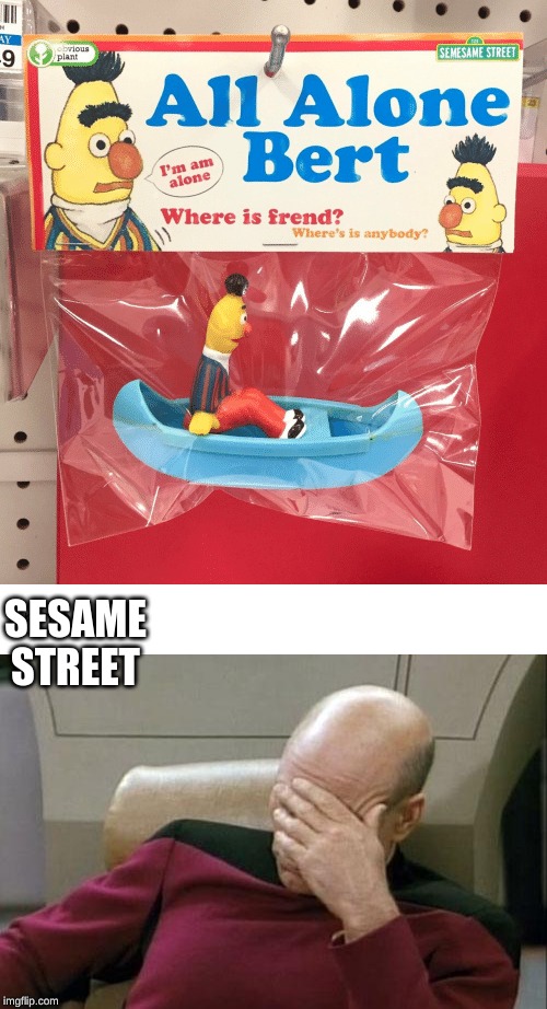 SESAME STREET | image tagged in memes,captain picard facepalm | made w/ Imgflip meme maker