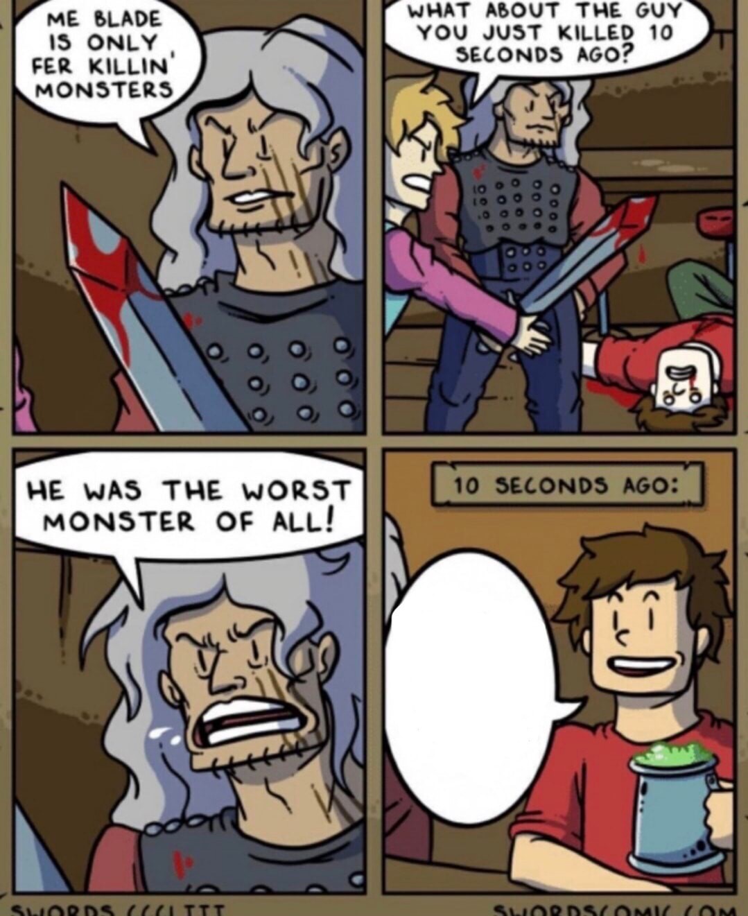 The Worst monster of them all Blank Meme Template