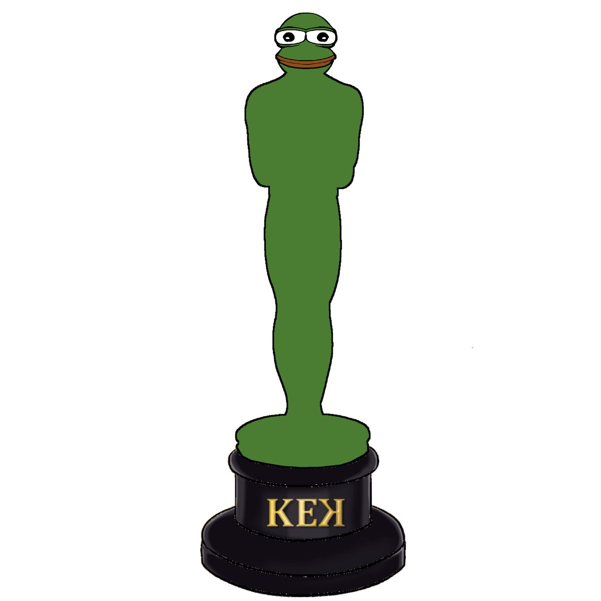 High Quality Pepe Trophy Blank Meme Template