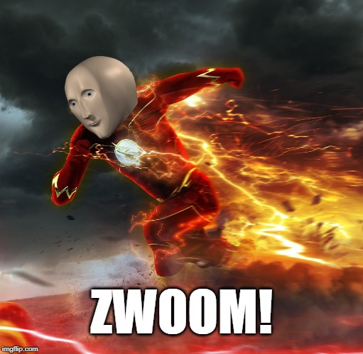Zwoom! FawST aS LiTning | ZWOOM! | image tagged in stonks,zwoom,fast,i am speed | made w/ Imgflip meme maker