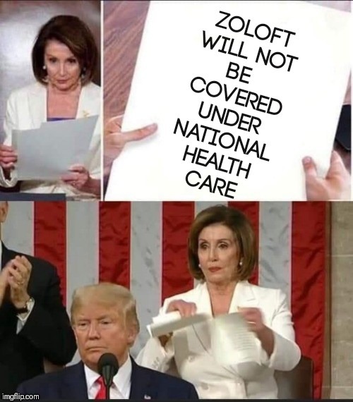 DEPRESSION SETS IN | image tagged in nancy pelosi,state of the union | made w/ Imgflip meme maker
