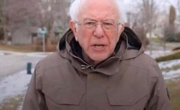 High Quality Once again Bernie Blank Meme Template