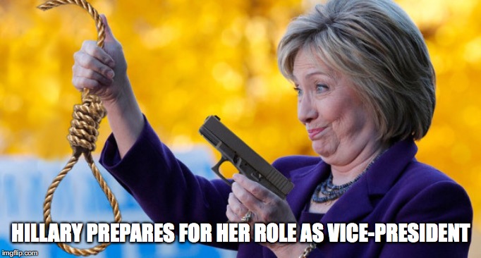 HILLARY PREPARES FOR HER ROLE AS VICE-PRESIDENT | made w/ Imgflip meme maker