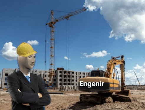 High Quality stonks engineer Blank Meme Template