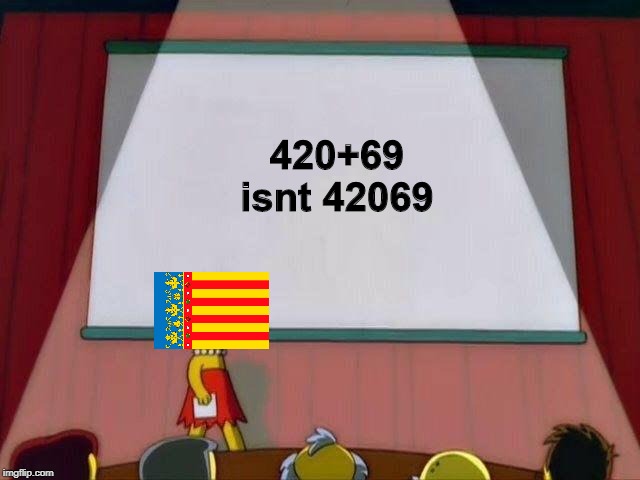 the tags are lying! | 420+69 isnt 42069 | image tagged in the title is lying | made w/ Imgflip meme maker