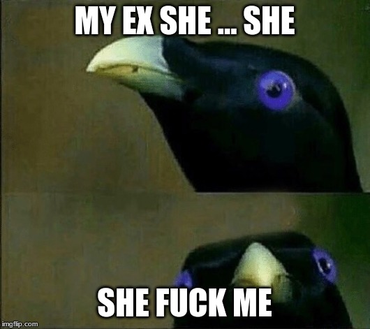 you want sum fuk | MY EX SHE ... SHE; SHE FUCK ME | image tagged in you want sum fuk | made w/ Imgflip meme maker