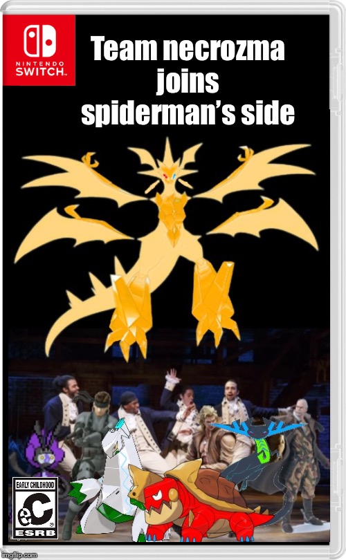Team necrozma joins spiderman’s side | made w/ Imgflip meme maker