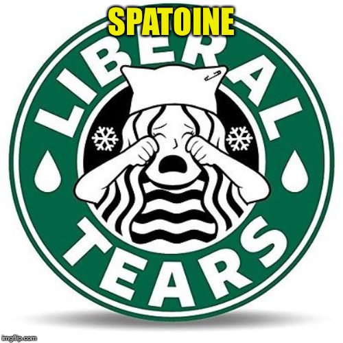 SPATOINE | image tagged in liberal tears | made w/ Imgflip meme maker