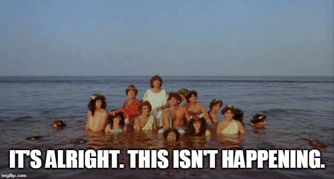 Not just a river in Egypt. | IT'S ALRIGHT. THIS ISN'T HAPPENING. | image tagged in hy brasil sinking | made w/ Imgflip meme maker