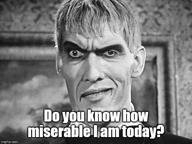 Lurch | Do you know how miserable I am today? | image tagged in lurch | made w/ Imgflip meme maker