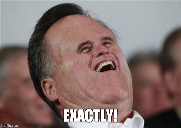 Small Face Romney Meme | EXACTLY! | image tagged in memes,small face romney | made w/ Imgflip meme maker