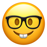 glasses nerd emoji Blank Meme Template