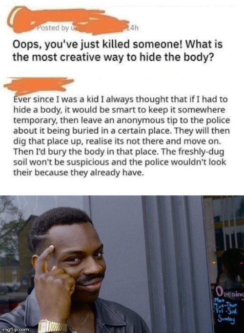 If you never think well thought out plans can be genius and scary... | image tagged in roll safe think about it,cops,hiding | made w/ Imgflip meme maker