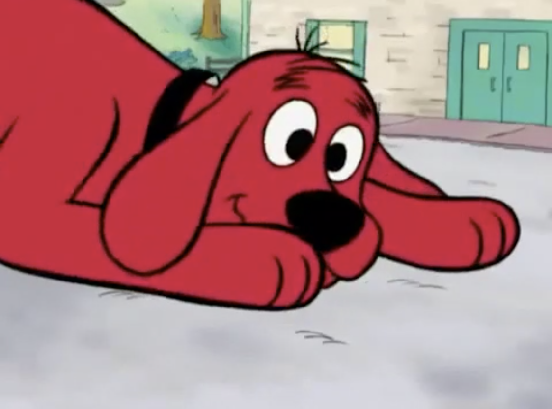 Clifford's "Oh, Crap" Face Blank Meme Template