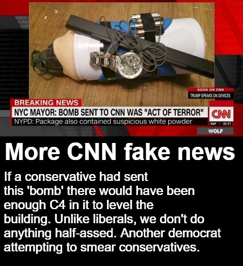 More Breaking Fake News From CNN | image tagged in cnn fake news,cnn faking news,fake bomb,half vast breaking news,half baked,clinton news network | made w/ Imgflip meme maker