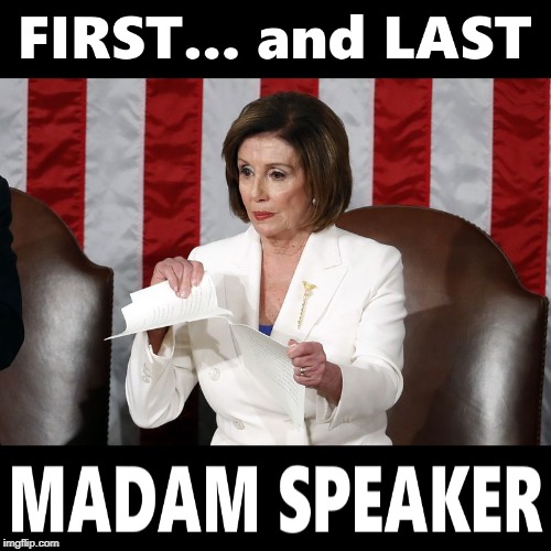 Pelosi undermining women everywhere. | image tagged in nancy pelosi,speaker,politics,democrat,disgrace | made w/ Imgflip meme maker