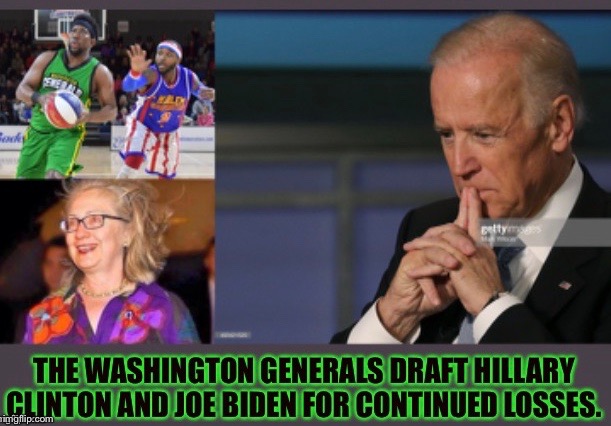 Losing Team | image tagged in hillary clinton,democratic debate,joe biden,ellen degeneres,snl,dnc | made w/ Imgflip meme maker