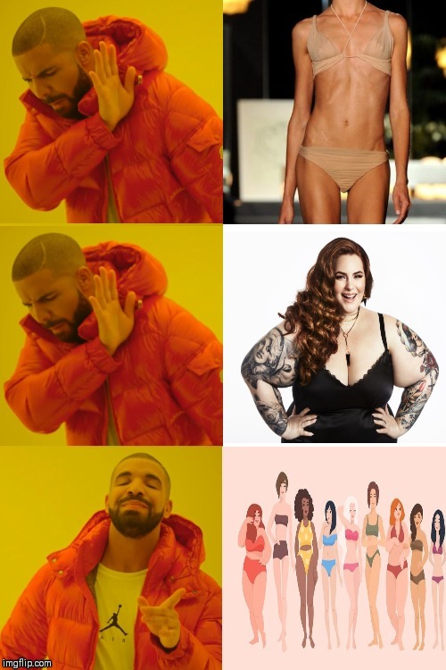 Debate topic: We all come in different shapes and sizes, but glamorising obesity and anorexia is not body positivity. | image tagged in healthy body image,the media,normalising unhealthy life styles,body positivity,healthy is beautiful | made w/ Imgflip meme maker