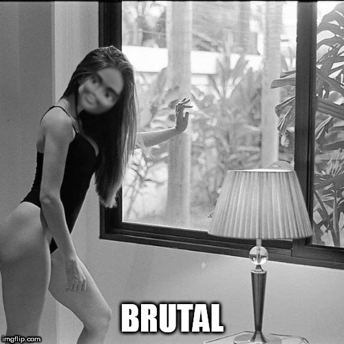 sexy Brutal | image tagged in brutal,sexy,meme template,black and white,silly | made w/ Imgflip meme maker
